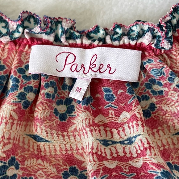 Parker Scarlet printed ruffle silk blouse - Picture 11 of 13